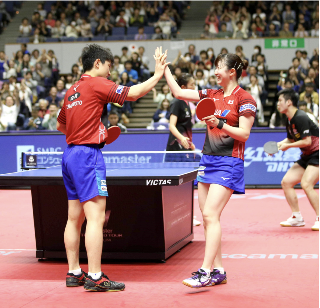 早田ひな　張本智和　スポーツ報知