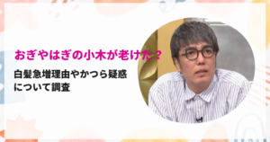 おぎやはぎ小木が老けた？白髪急増理由やかつら疑惑について調査